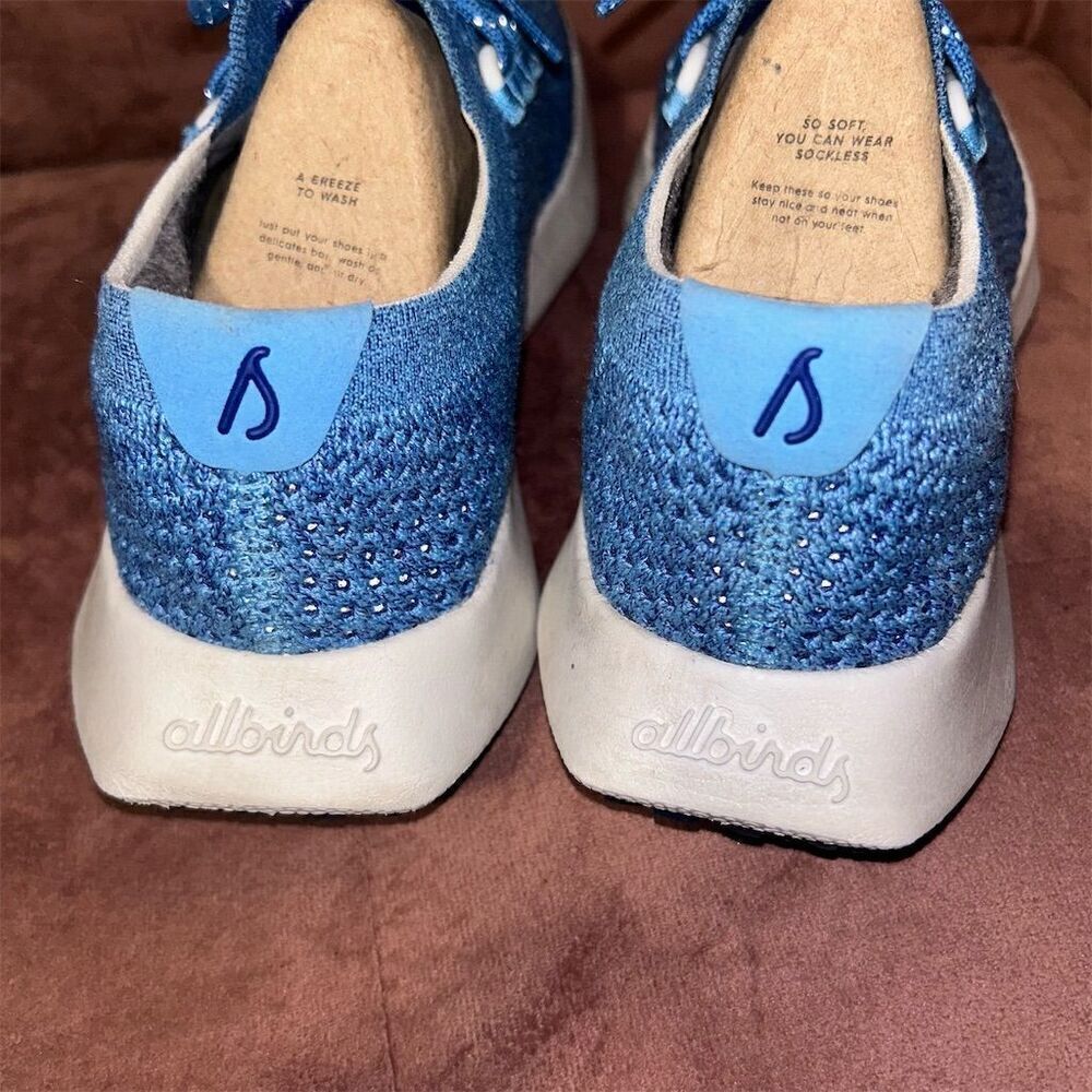 Allbirds Tree Dasher 2 Women's Blue Running Shoes Size 8.5 - Picture 3 of 8
